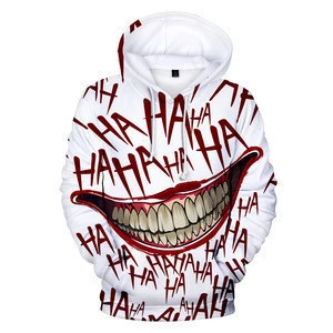 haha joker 3D Print Sweatshirt Hoodies Men and women Hip Hop Funny Autumn Streetwear Hoodies