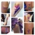 Import halloween 4 colors body paint glitter tattoo stencils party makeup tattoo stencil clothing collocation glitter stencil from China