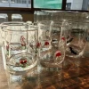 Halloween Christmas Clear Sublimation Glass Cup 400ml Mouth Blown Bubble Glass Cups With Decorative Cup