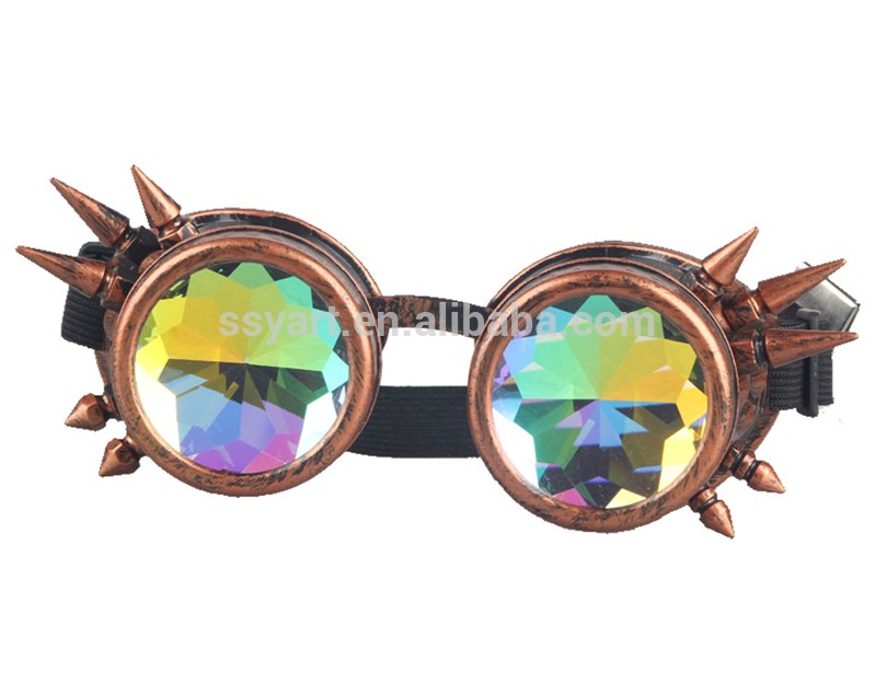 Halloween party hippie sunglasses Vintage Steampunk night vision Goggles Glasses Cosplay