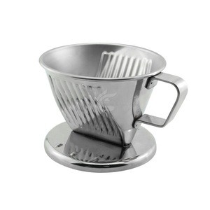 Hand Drip Coffee Maker Stainless Steel Coffee Dripper Durable Pour Over Coffee Filter