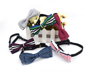 Handcrafted Adorable Pet Bow Ties Adjustable Bow tie Fashion Accessories for Pet Dog Cat