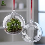Hanging Glass Vase, Flower Planter Glass Terrarium Container Vases Home Decoration