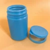 HDPE red color candy bottle with tear off cap pill medicine plastic container empty chewing gum bottle with flip top cap
