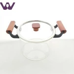 Heat-resistant and Big Borosilicate Glass Cooking Pot Lid Handles
