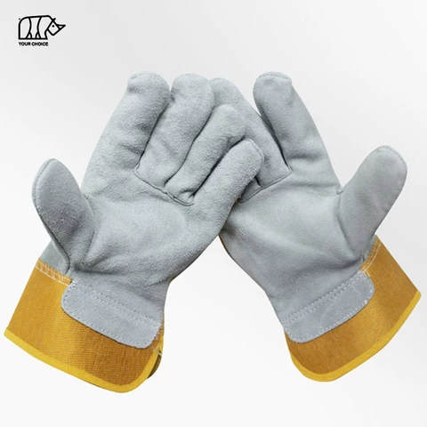 Heat Resistant Cow Split Leather Welding Gloves / Welding Glove / Hand Protection Safety Gloves