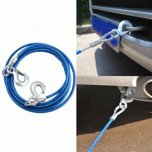 Heavy Duty car Tow Ropes High Strength Emergency Towing Rope Safety Hook