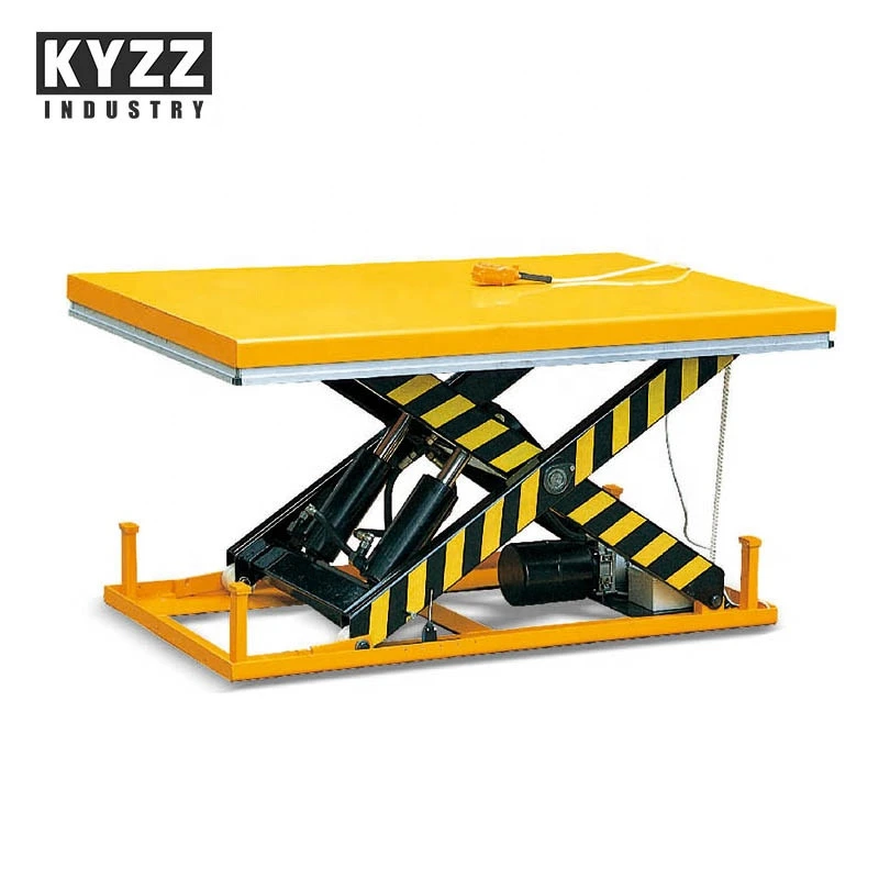 Heavy duty electric hydraulic stationary  scissor lift table