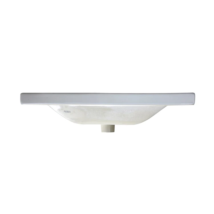 HEGII durable lavatory washroom vessel sinks under counter glossy white solid surface vanity ceramic wash basin