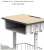 Import Height Adjustable Kid Study Table Children Desk And Chair With Drawer from China