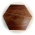 Import Hexagon Custom Dice Box Wooden Dice Packaging Box Wood Dice Storage Box Case with Magnetic Lid black walnut from China