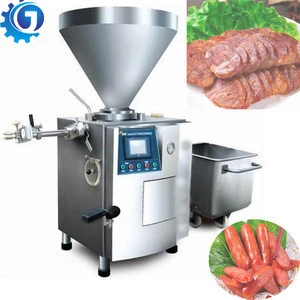 High efficiency hydraulic enema hot dog sausage stuffing machine sausage filling machine
