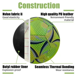 High-end competition football manufacturers directly supply competition football reflective soccer ball Fluorescent football