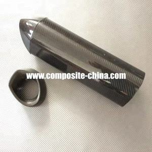 High Heat Resistance Motorcycle Exhaust Pipe, Carbon Fiber Auto Exhaust Pipe and Muffler