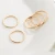 Import High Polished Classic18k Gold Plated Wedding Ring Thin ring little finger tail ring Stainless Steel from China