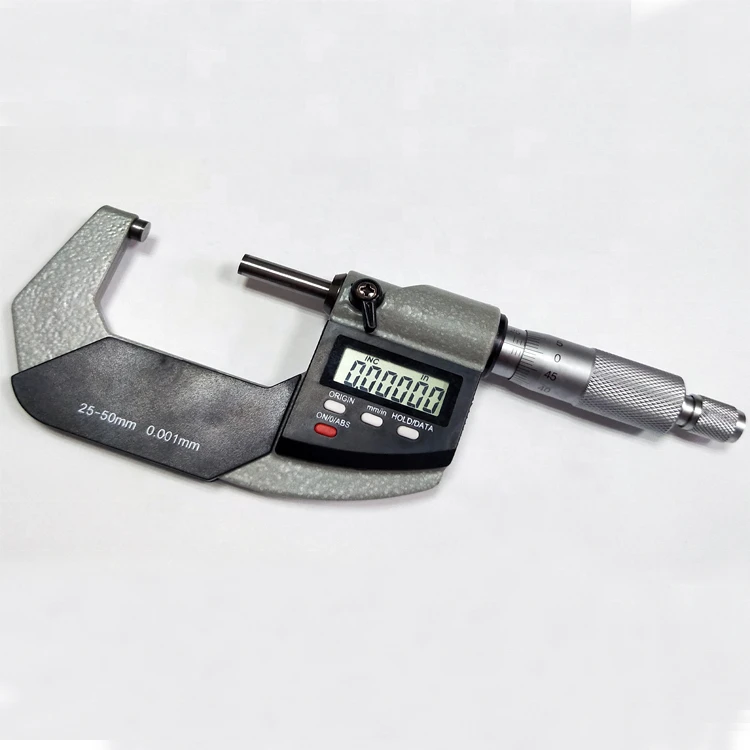 High precision digital outside micrometer set 0-25mm 25-50mm 50-75mm 75-100mm