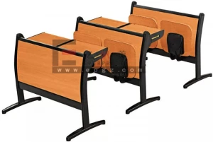 High Quality College Classroom Furniture University Folding Desk and Chair Modern Foldable Desk and Chair