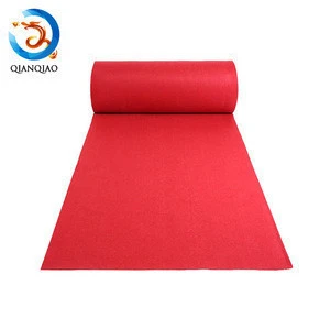 High Quality Commercial Pattern Wedding Red Handmade Felt Carpet