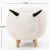 Import High quality custom natural white sheep stools wooden bar wood chair child animal shape stool ottoman from China
