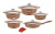 High quality elegant nonstick cook ware sets brands purple black red blue colors non-stick cookware set