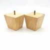 High Quality  Furniture  Wooden Square  Leg With M8 screw