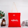 high quality heavy canvas tote bag full print canvas cotton beach with custom print shopping bag low moq