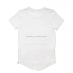 High Quality Kids Summer Shirts Side Zipper Ribbon Cool Baby Boys Short Sleeve T Shirts