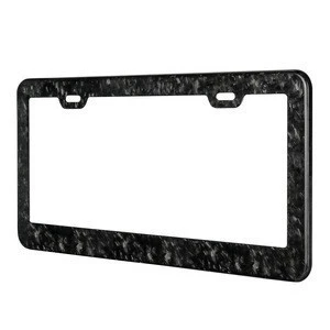 High Quality License Plate Frame American Black Real Carbon Fiber License Plate Frame