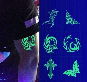 High quality Personalized temporary tattoo, glow in dark series