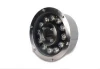 High quality Stainless Steel colorful Waterproof IP68 round shape Fountain  pool light Underwater