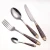 Import High Quality Stainless Steel Flatware With Ceramic Coated Flower Handle Cutlery Set from China