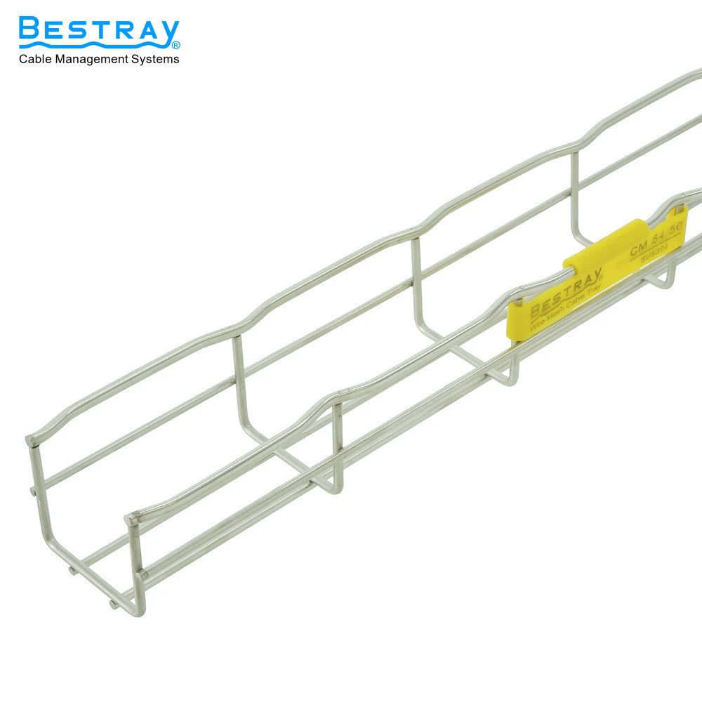 High quality Steel Wire Mesh Cable Tray Perforated Ladder Type Cable Tray CM54/1 Series 54H