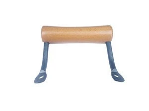 High Quality wood Handle factory with cast aluminum part for pot or wok cookware Wooden Handle