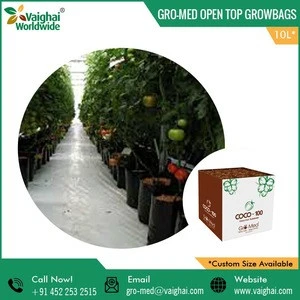 Home and Garden Plant Biodegradable Open Top Coco Peat Grow Bags