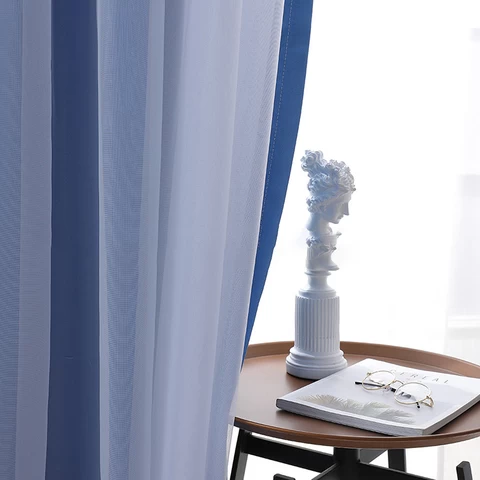 Home Decoration Sheer Bedroom Girls Simple Design Lace Blackout Curtains For The Living Room