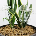 home garden bird mushroom butterfly snail owl plant automatic self irrigation watering globes spike stake