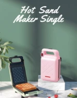 home use mini pita maker bread maker household use electric sandwich maker breakfast toaster waffle machine