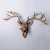 Import Home Wall Hanging Decoration Ornaments , Custom Wood Color Resin Animal Deer Head Statue from China