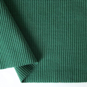 Hot 97%Cotton 3%Spandex 280GSM Stretch Waffle Fabric for Garment Co0014-16