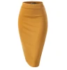 hot Amazon Women Midi Stretchy Pencil wrap skirt