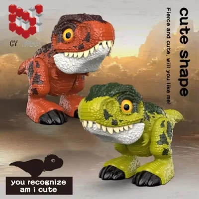 Hot Jurassic World T-Rex Plastic Action Figures Dinosaur with Sounds Small Cute Dinosaur Toys for Kids