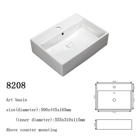 Hot sale chinese ceramic art custom basin bathroom sink