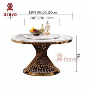 Hot Sale Factory Custom Made Stainless Steel Dining Table
