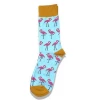 Hot Sale Flamingo Socks Women Men Happy Socks Custom  Printing Long Cotton Character Socks