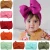 Import Hot sale Macarons hair tie headband baby hair accessories nylon headwear hairbands with big bow from China