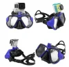 HOT SALE Sports Accessories Tempered Glasses Dive Scuba Face Mask Camera Mount Swimming Diving Mask for GoPro Hero 5 4 3+ 3