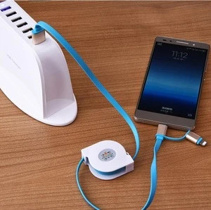 Hot Sale Telescopic Line USB Data Cable Charging Cable for iPhone Samsung Android and other USB Data Cable