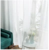Hot Selling Cheap Price 100% Polyester Sheer Voile Window Curtain For The Bedroom
