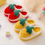 Hot Selling Cute Winter Cotton Slippers Plush Cartoon  Slippers Stuffed Slippers For Christmas Gifts