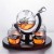 Import Hot Selling Etched Whiskey Decanter Globe Set with Round Shape Wooden Base / Whiskey Decanter / Whiskey Decanter Set from China